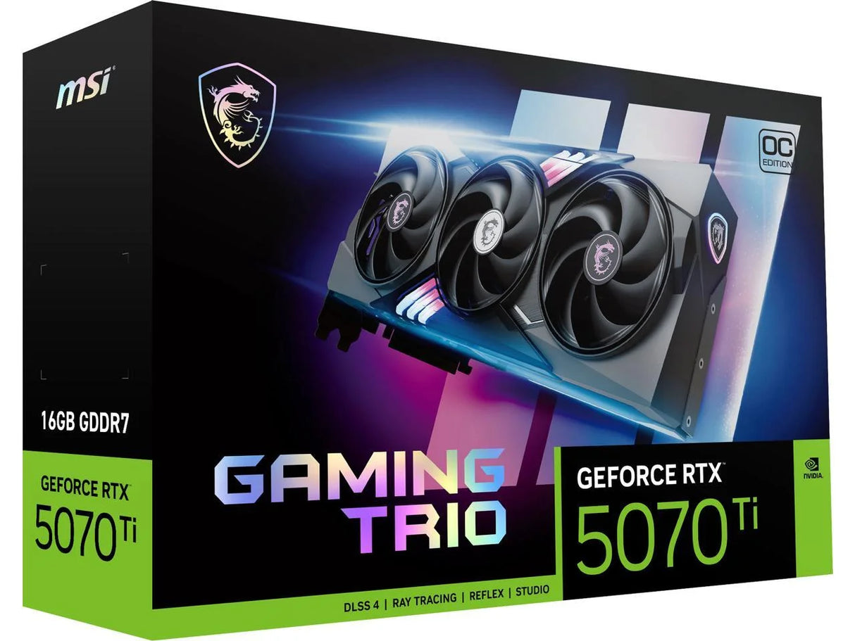 Gaming Geforce RTX 5070 Ti 16GB GDDR7 PCI Express 5.0 Graphics Card RTX 5070 Ti 16G GAMING TRIO OC