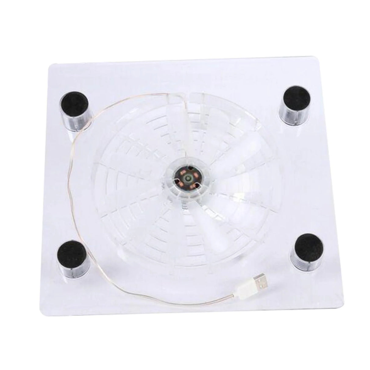 18.8X18.8Cm Laptop Cooling Pad, White Portable USB Powered Fan Cooling , Keep Laptop Cooling, Gift for Friends
