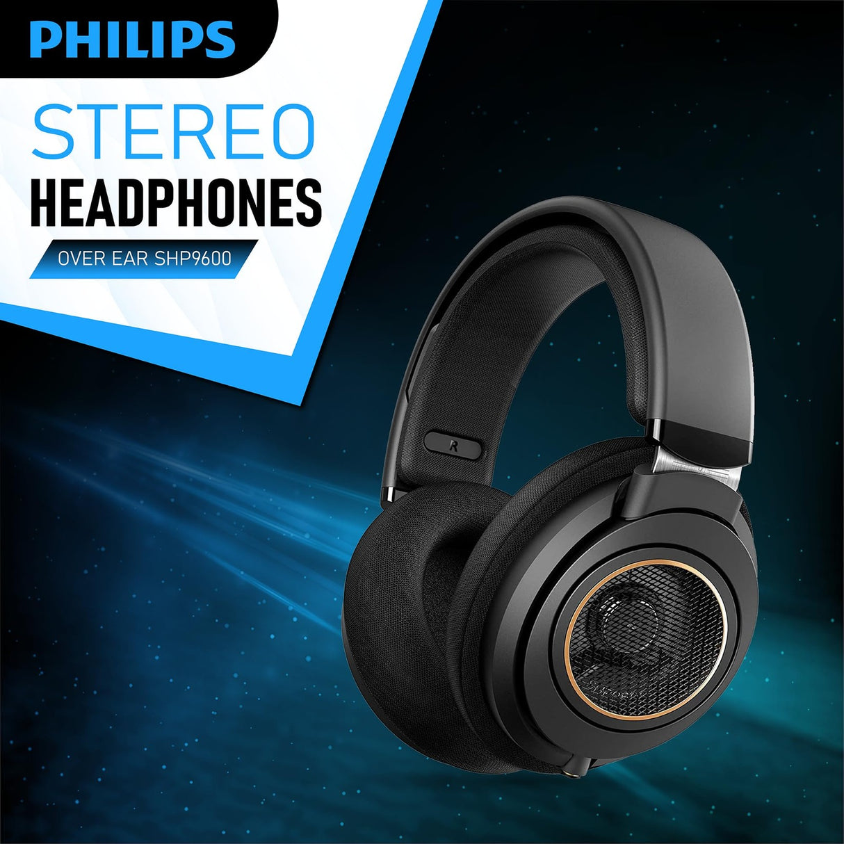 Philips Shp9600 Open Back Headphones with 50Mm Drivers for Quality Sound