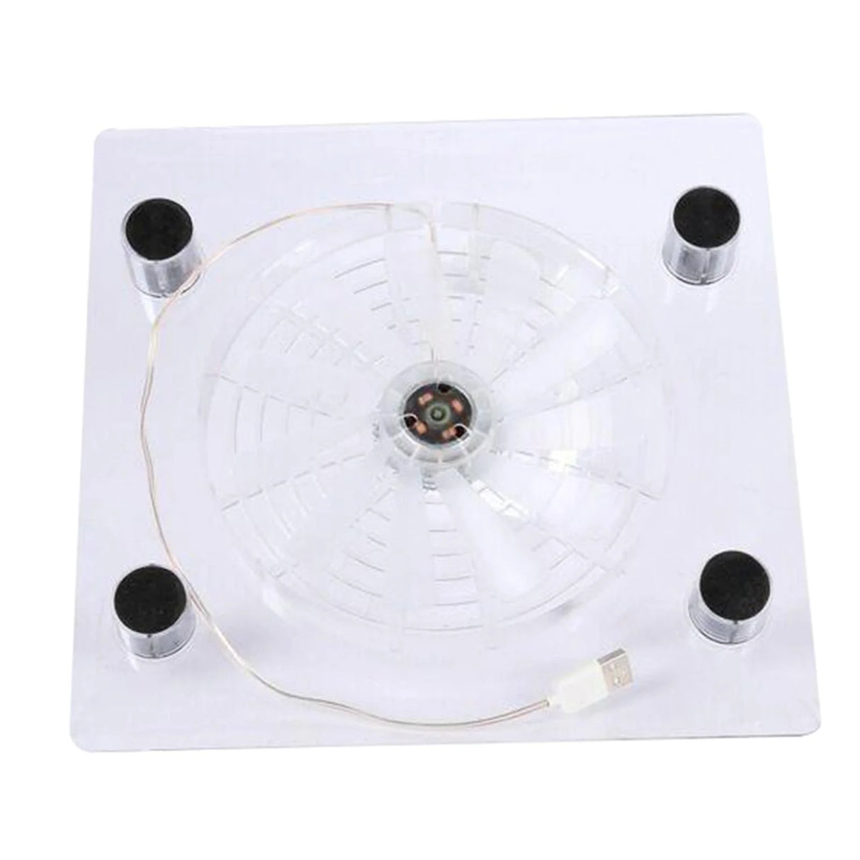 18.8X18.8Cm Laptop Cooling Pad, White Portable USB Powered Fan Cooling , Keep Laptop Cooling, Gift for Friends