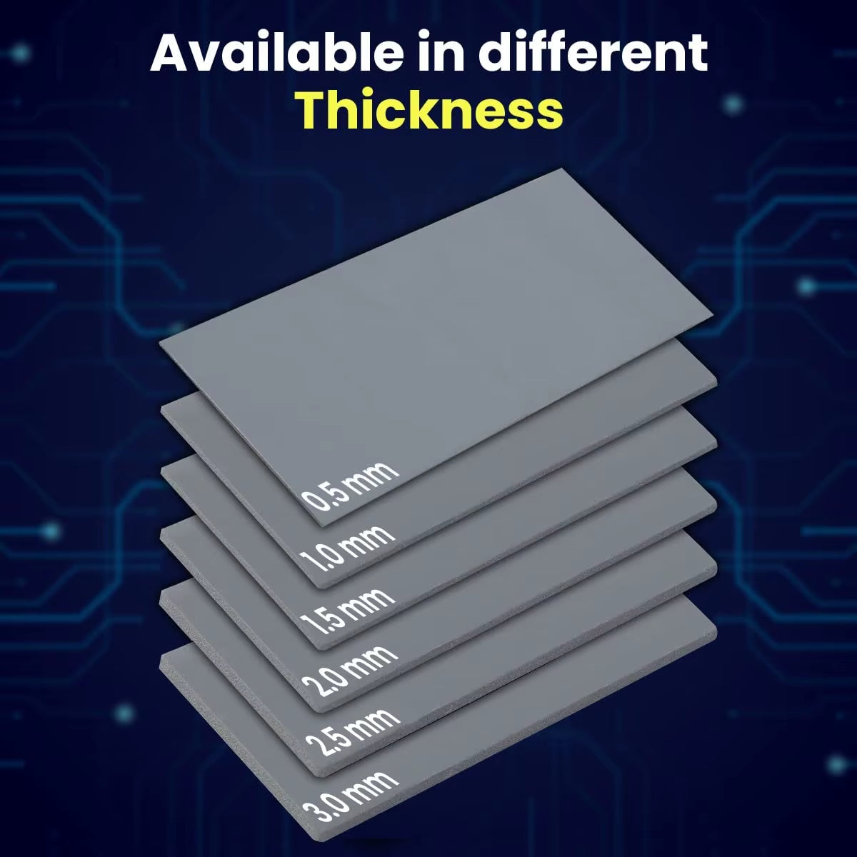 Thermal Pad GP-EXTREME 12W CPU/GPU Graphics Card Motherboard High-Performance Pad Heat Dissipation Silicone Pad Multi-Size