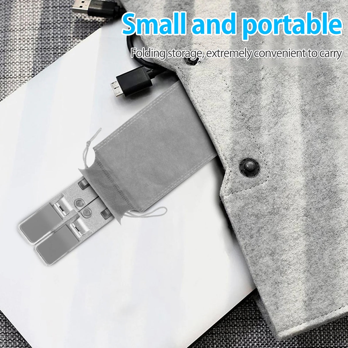 Laptop Stand, Laptop Holder Riser, Computer Tablet Stand, 6 Angles Adjustable Aluminum Ergonomic Foldable Portable Desktop Holder, Ventilated Cooling Notebook Stand for 10-15.6” Laptoptablet