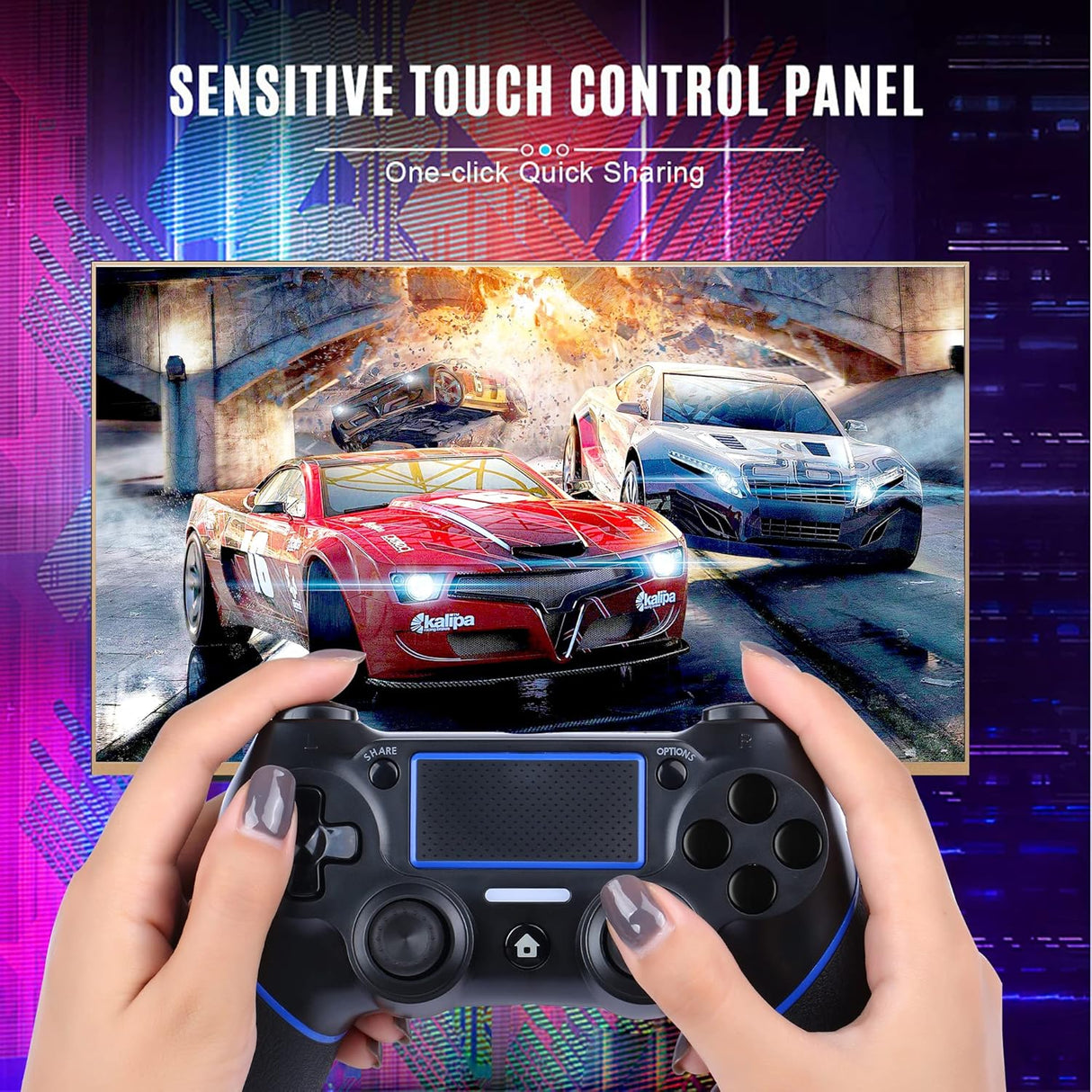 Wireless Game Controller Compatible with PS-4 Console