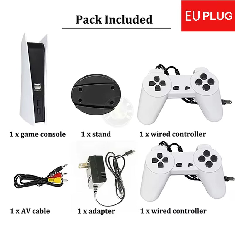 Gamestation 5 Console AV-OUT Home TV Game Console Game Station 5 200Games Double Handle EU/US/UK Plug