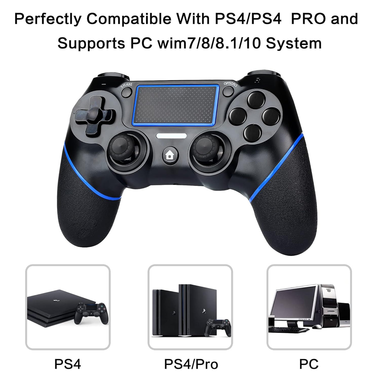 Wireless Game Controller Compatible with PS-4 Console