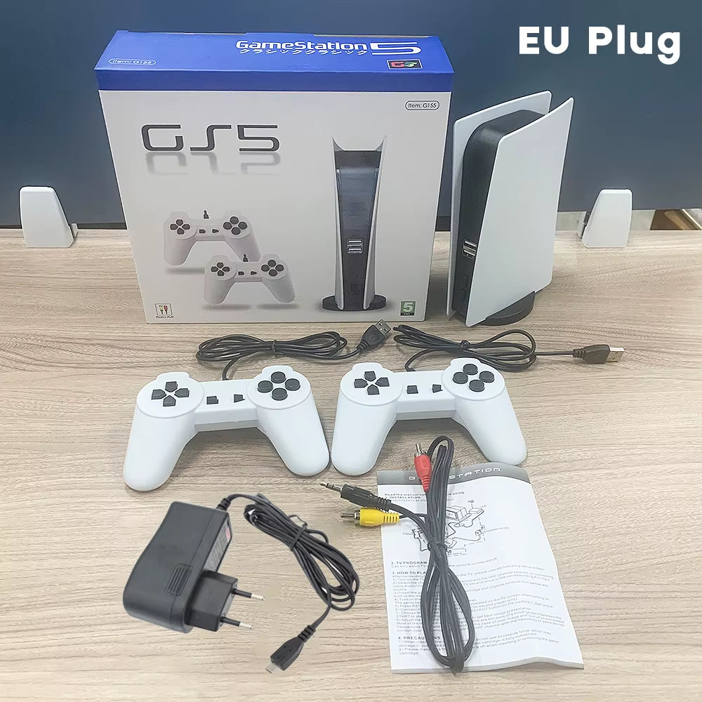 Gamestation 5 Console AV-OUT Home TV Game Console Game Station 5 200Games Double Handle EU/US/UK Plug