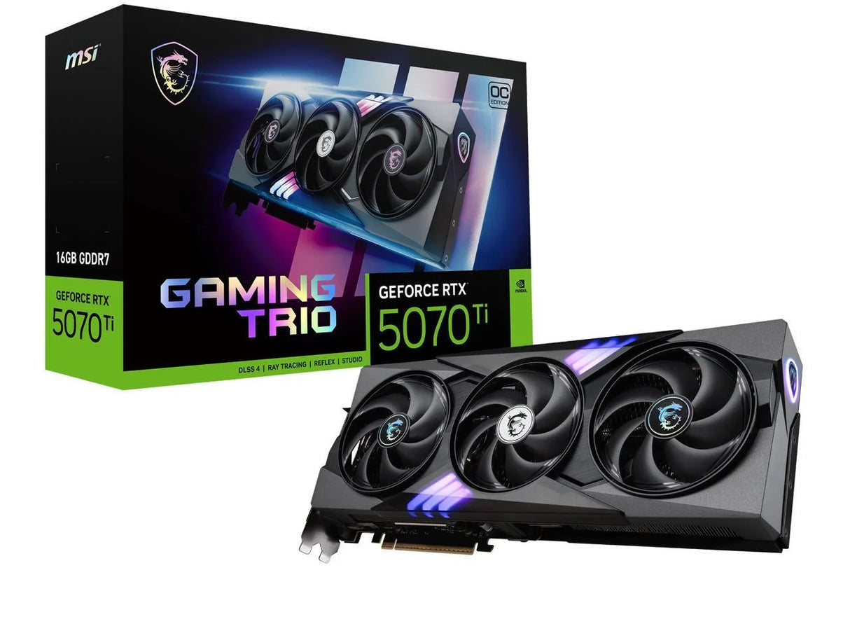 Gaming Geforce RTX 5070 Ti 16GB GDDR7 PCI Express 5.0 Graphics Card RTX 5070 Ti 16G GAMING TRIO OC