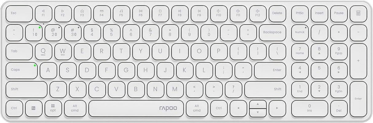 E9310M Wireless Keyboard, Multi-Device Bluetooth Keyboard with Number Pad, Low-Profile, Quiet Typing, 99-Key, Battery Powered, Support 4 Devices, Compatible W/ Windows, Linux, Chrome, Mac, Ipad