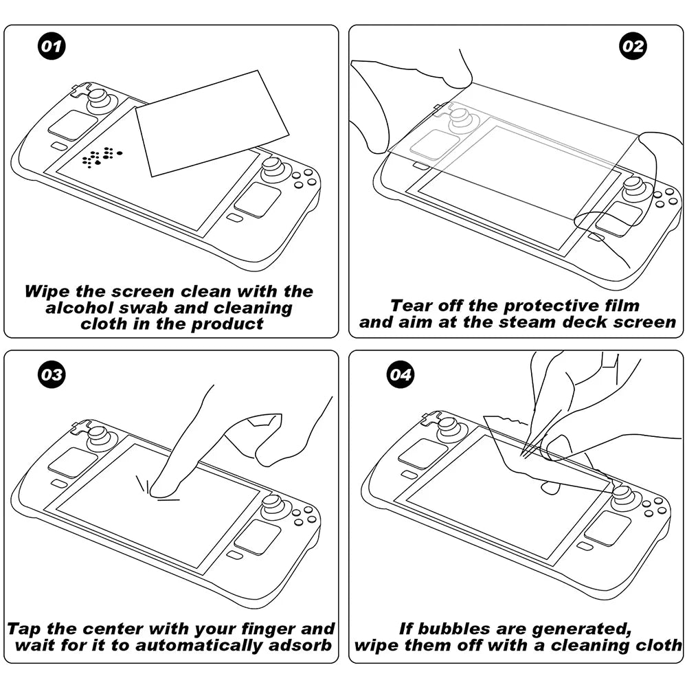2 Pack Screen Protector Compatible with Steam Deck 2022 Tempered Glass Protective Screen for Steam Deck Screen Protector
