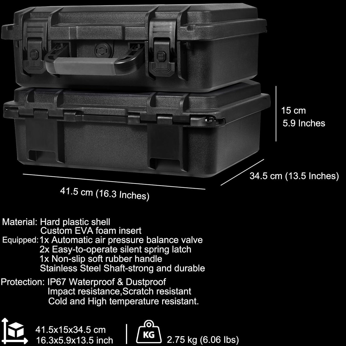 Waterproof Hard Carrying Case for DJI Mavic 3 Pro/Classic/Co