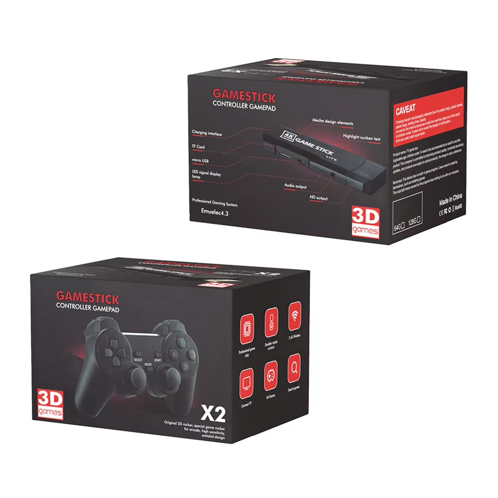 M8/GD10/D90 Video Game Console with Wireless Controllers 4K HD TV Retro Game Console 50 Emulators 40000+ Games for PS1/N64