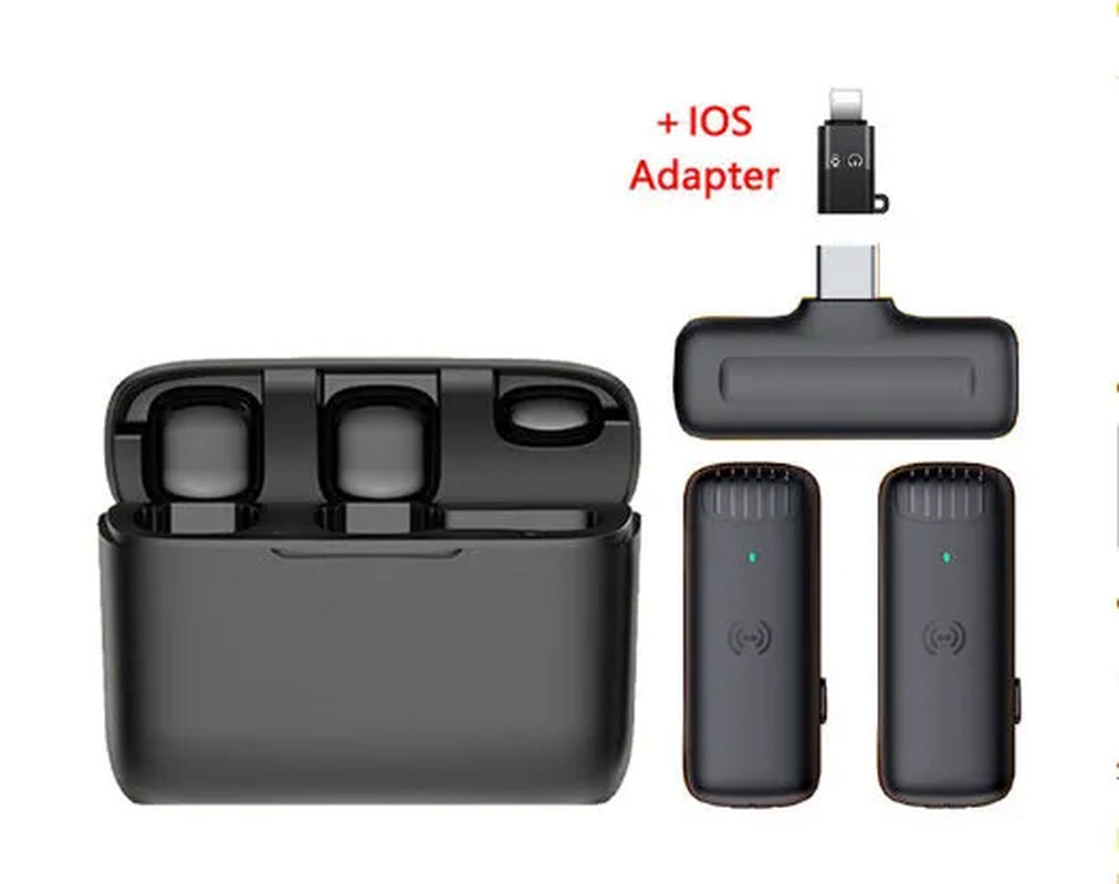 Wireless Lavalier Microphones for Iphone Ipad Leereel Plug and Play Lapel Mic with Charging Case for Interview Video Recording Tiktok Live Stream Noise Reduction