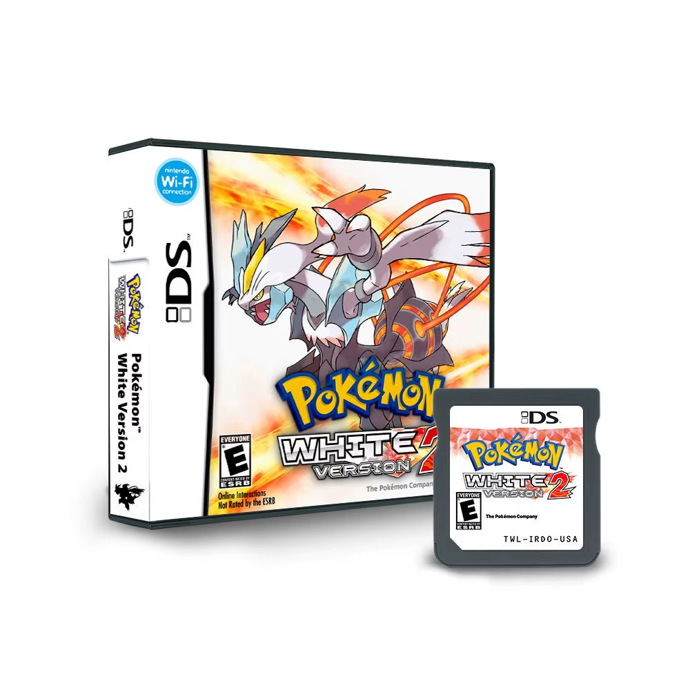 NDS Game Card Pokemon Series Card Pokemon Black 2 Pokemon White 2 USA Version (R4 Card Version) for NDSL 2DS 3DS