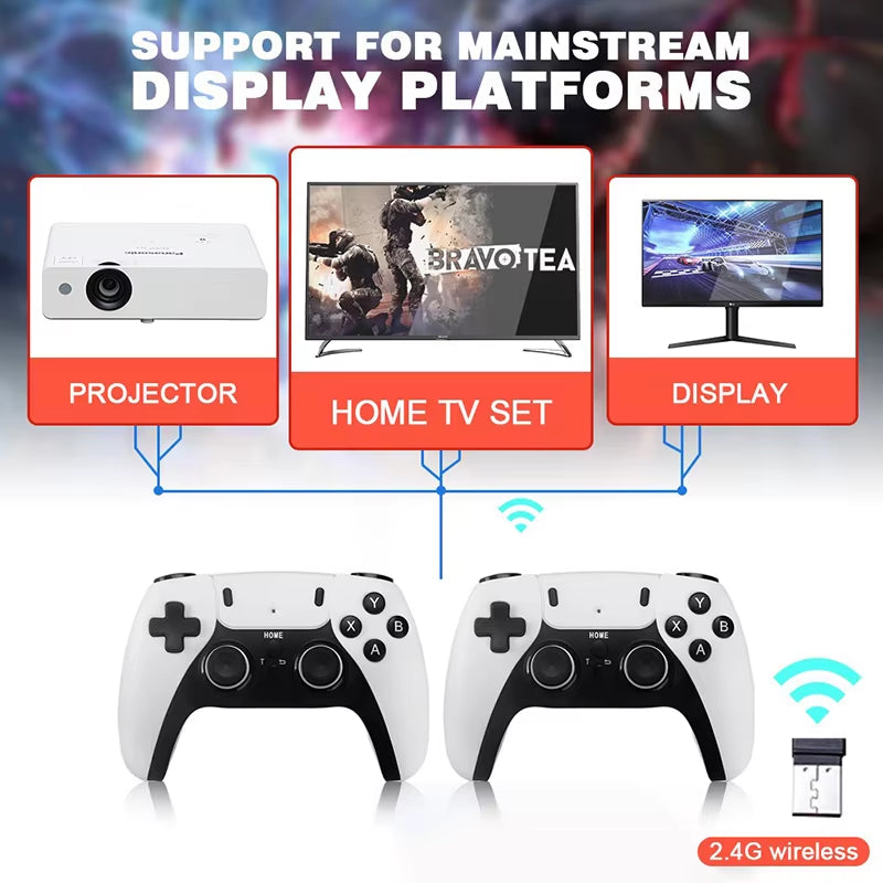 New GD10 PRO Video Game Console 4K HD 2.4G Video Game Player Handheld Video Game Wireless Controller TV Game Stick 20000+Games