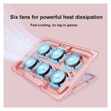 Laptop Cooling Stand Cooling Pad Adjustable Stand Laptop Stand with Six Fans Suitable for Laptop Stand Laptop Stand