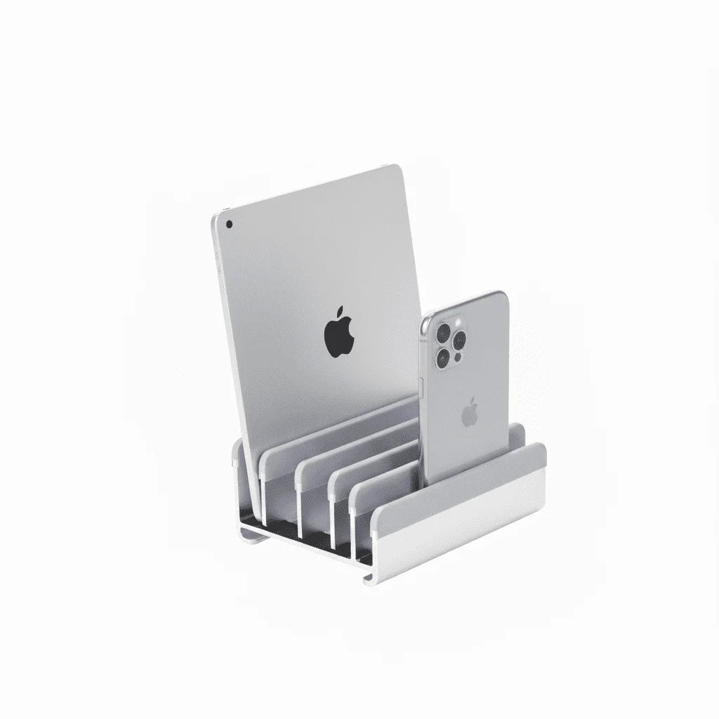 Vertical Laptop Stand Office Desk Accessories Laptop Organizer, Silver