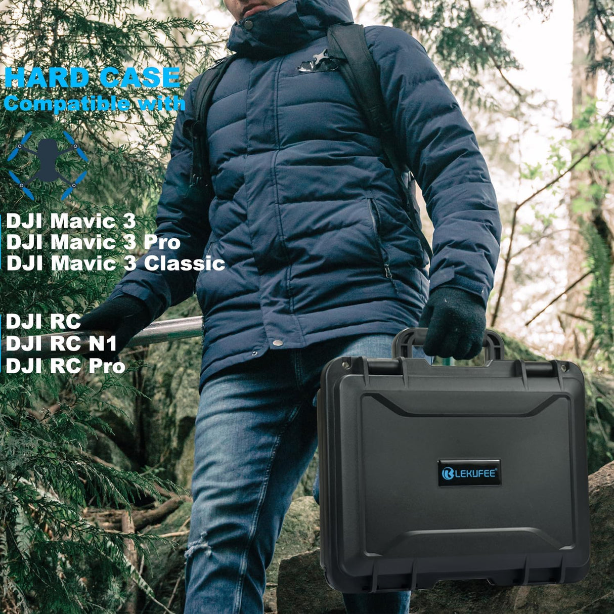 Waterproof Hard Carrying Case for DJI Mavic 3 Pro/Classic/Co