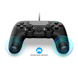 Wired Controller Gamepad for PS5/PS5 Slim/Pc with Turbo/Dual Vibration/6-Axis Gyroscope USB Game Controller Macro Programming