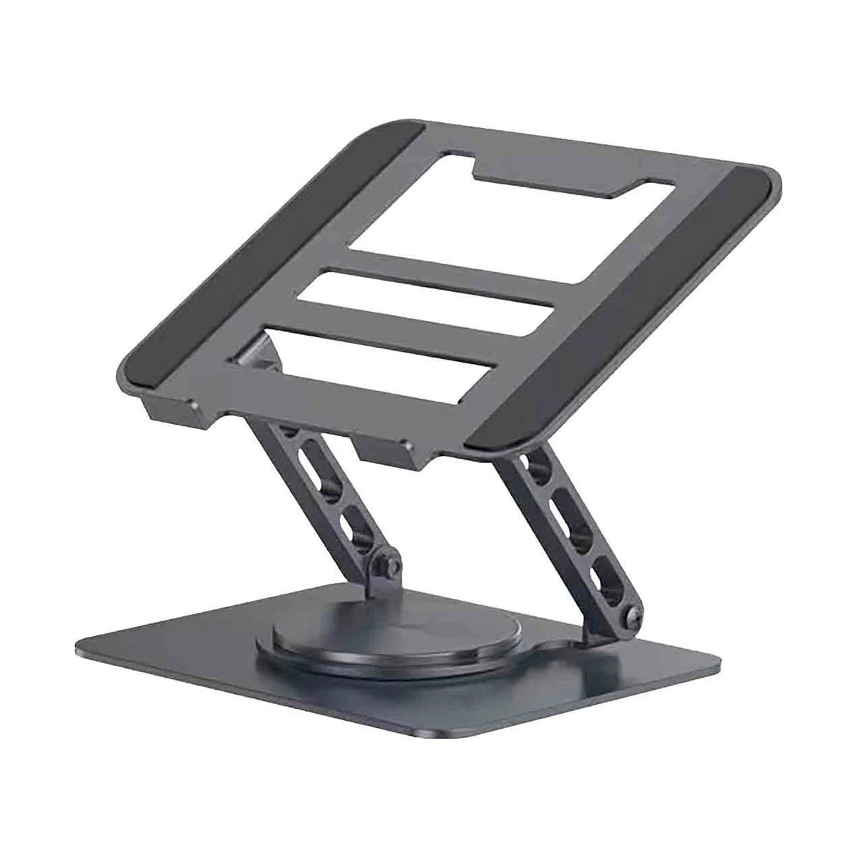 Clearance! Laptop Stand for Desk with 360° Rotating Base, Multi-Angle Adjustable Laptop Stands, Foldable Laptop Riser Compatible with 10 to 15.6 Inches PC Computer, White