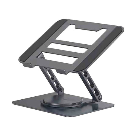 Clearance! Laptop Stand for Desk with 360° Rotating Base, Multi-Angle Adjustable Laptop Stands, Foldable Laptop Riser Compatible with 10 to 15.6 Inches PC Computer, White