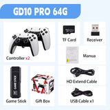 New GD10 PRO Video Game Console 4K HD 2.4G Video Game Player Handheld Video Game Wireless Controller TV Game Stick 20000+Games