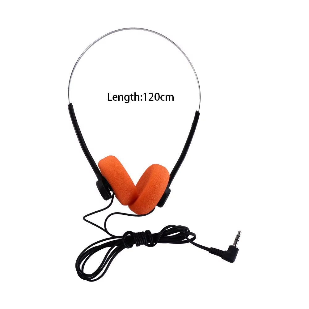 Personality over Ear Headphone Wired 3.5Mm Retro Feelings Headphone Vintage 80S 90S Walkman Headphone Photo Props