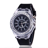 UTHAI L34 New Women'S Watch Glow Rhinestone LED Harajuku Korean Fashion Trend Male and Female Student Couple Quartz Wristwatches