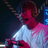 Wired Gaming Headset with Microphone for Game Counsel and PC - Black