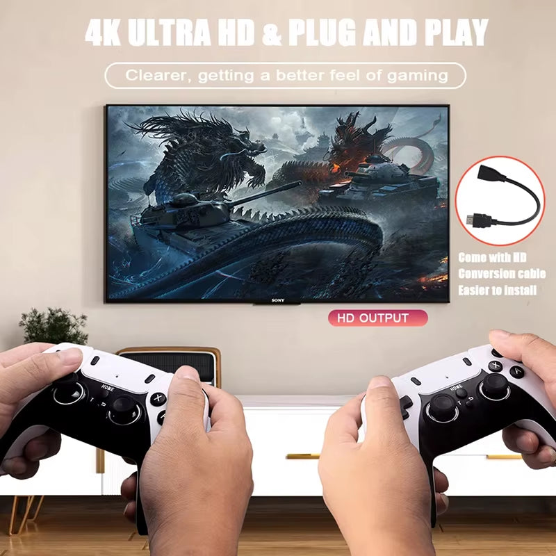 New GD10 PRO Video Game Console 4K HD 2.4G Video Game Player Handheld Video Game Wireless Controller TV Game Stick 20000+Games