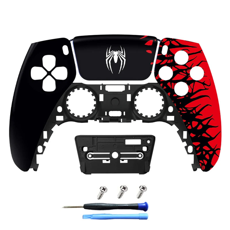 Limited Spider for PS5 Controller Shell Touchpad Gamepad Cover Replacement Front Back Plates Handle Case for BDM-010/020/030