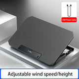 Gaming Laptop Cooler Large Size for 12-16 Inch Notebook Two USB Laptop Cooling Pads Wind Speed Adjustable Silent Laptop Stand