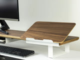 Laptop Stand Wood and Steel Macbook Pro Stand Wooden Laptop Riser Desk Shelf for Macbook
