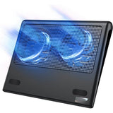 12 "-15.6" Laptop Cooler, Gaming Laptop Cooling Rack, Adjustable Wind Speed, 2 Usb-Powered Laptop Fan Cooling Pads
