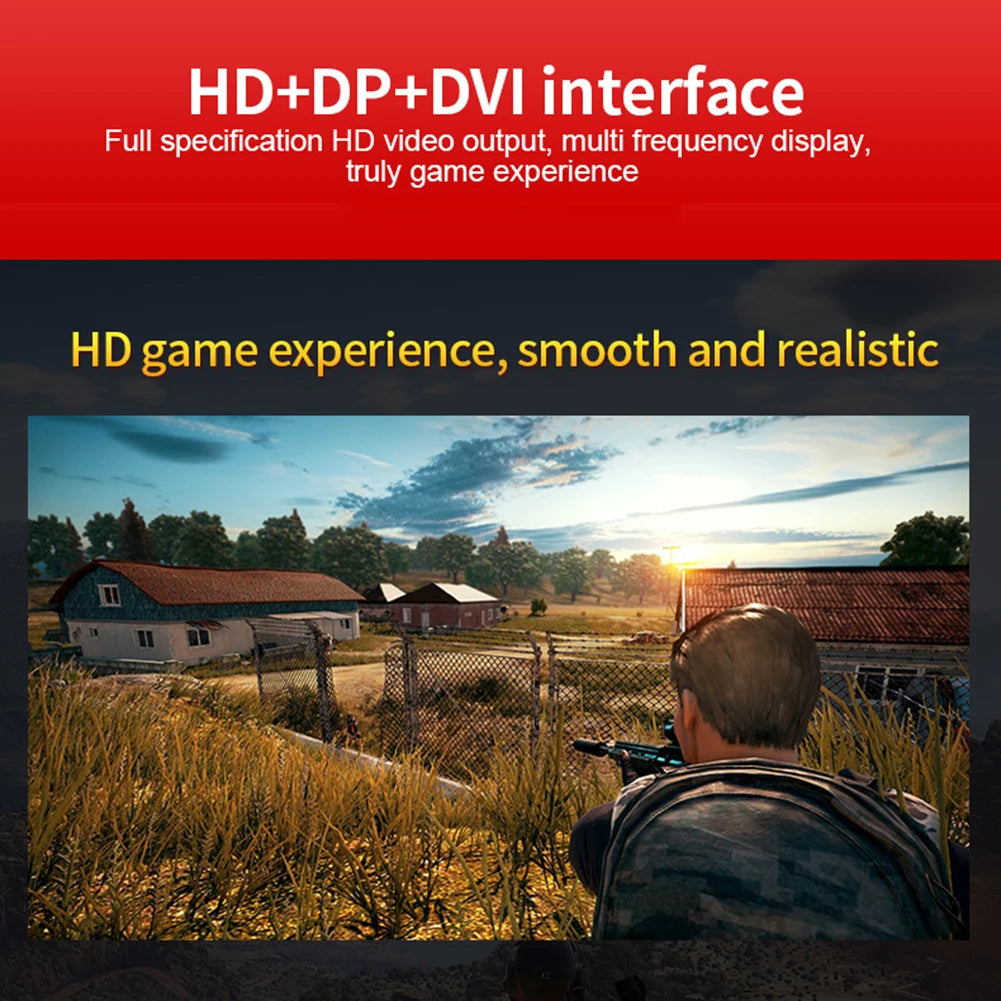 RX 580 GDDR5 Desktop Computer Gaming Graphics Card 1GB-8GB Placa De Video GT1030 GT730 GT610 GT210 GTX650 Video Card