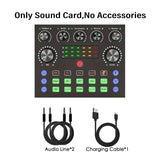 V8S Live Sound Card Podcast Equipment Live Broadcast DJ Device with BM800 Microphone Set for Music/Recording Live Streaming
