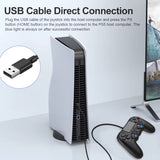 Wired Controller Gamepad for PS5/PS5 Slim/Pc with Turbo/Dual Vibration/6-Axis Gyroscope USB Game Controller Macro Programming