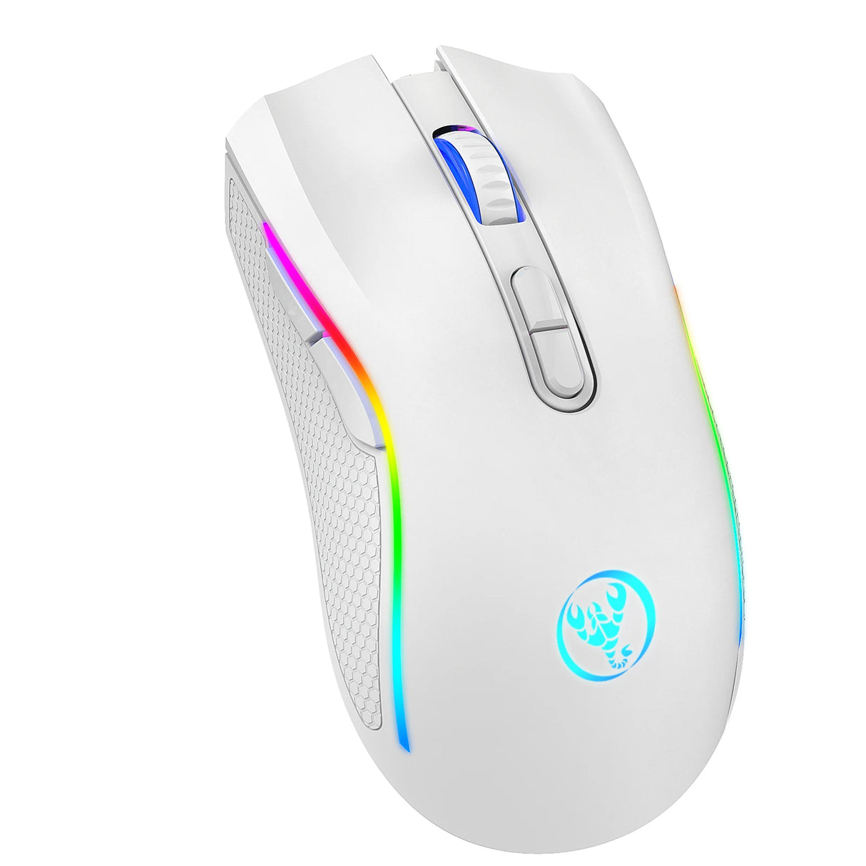 T69 2.4G Wireless Mechanical Mouse RGB Gaming Mouse Ergonomic 7 Programmable Buttons 4800DPI Mouse for Office Gamer