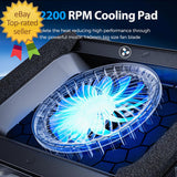 Gaming Laptop Cooling Pad with Powerful Cooler Fans RGB Lighting and Phone Holde