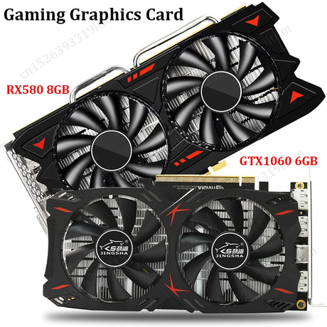 RX 580 GDDR5 Desktop Computer Gaming Graphics Card 1GB-8GB Placa De Video GT1030 GT730 GT610 GT210 GTX650 Video Card