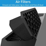 Gaming Laptop Cooling Pad, 4500RPM Laptop Cooling Pad with Turbofan, USB Port, Color Lights