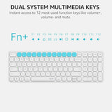 E9310M Wireless Keyboard, Multi-Device Bluetooth Keyboard with Number Pad, Low-Profile, Quiet Typing, 99-Key, Battery Powered, Support 4 Devices, Compatible W/ Windows, Linux, Chrome, Mac, Ipad