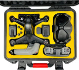 Waterproof DJI FPV Drone Case, DJI FPV Hard Case Compact Carrying Case, FPV Drone Kit, DJI FPV Accessories[Case ONLY]