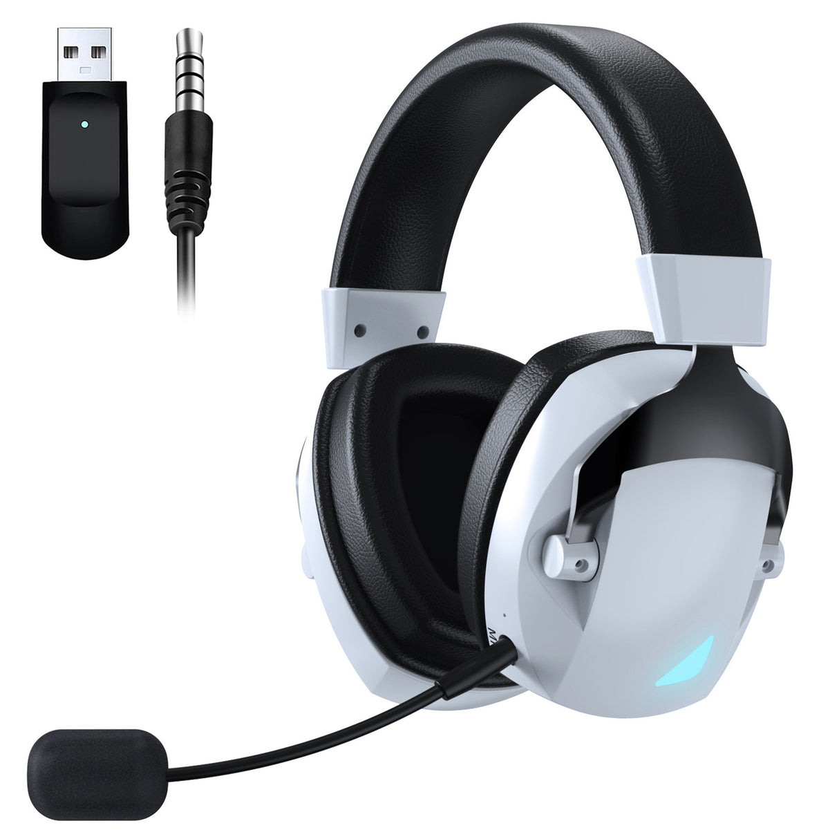 Cross-Border Over-Ear Bluetooth Headphones With Wireless Microphone  2.4G Dual-Mode, For E-Sports, Gaming PCs & PS5