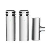 Compact Dual Mic Wireless Lavalier Clip Mic for Outdoor Vlogging and Streaming Mini Mic