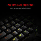 USB Keyboard One-Handed Wired 35 Keys Luminous Gaming Keyboards for Tablet Colorful Ergonomics Gamer Keypad Hand Rest