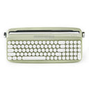 B309 Sand Beige Upgraded Retro Wireless Usb-C/Bluetooth Typewriter Keyboard with Cute round Keycaps&Integrated Stands