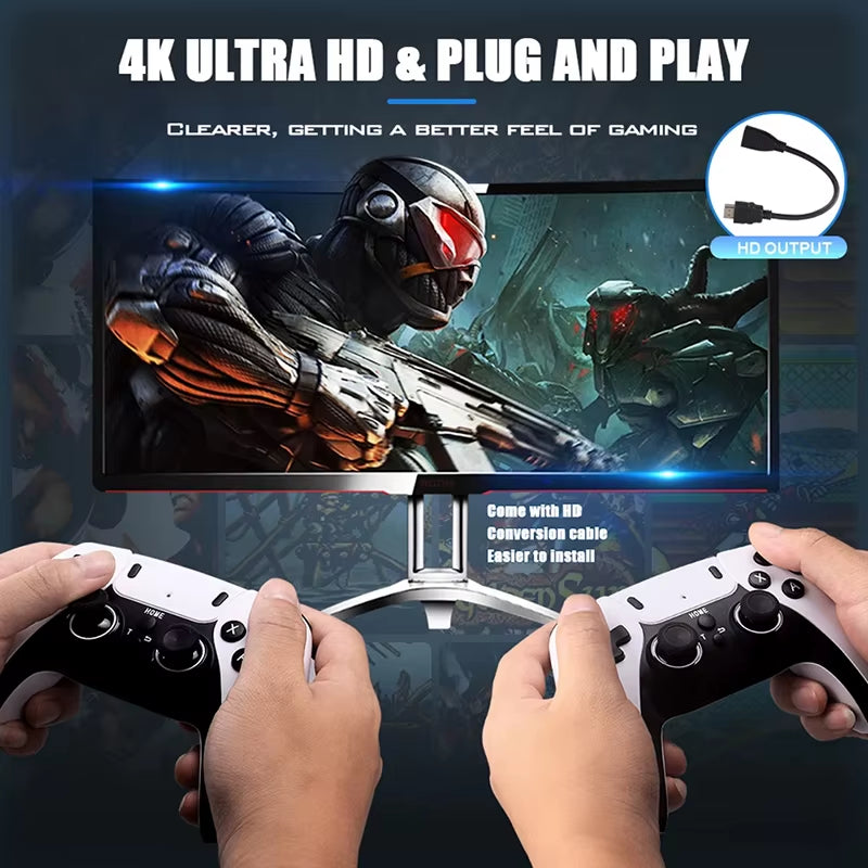 New GD10 PRO Video Game Console 4K HD 2.4G Video Game Player Handheld Video Game Wireless Controller TV Game Stick 20000+Games