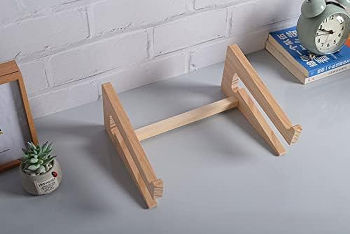 Wooden Laptop Stand,Vertical Laptop Stand for Desk,Wood Notebook Holder Mount Stand Compatible with Macbook Air Mac Pro, Chromebook, HP, DELL, Acer, Toshiba, Surface, Lenovo Etc