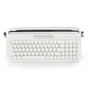 B309 Sand Beige Upgraded Retro Wireless Usb-C/Bluetooth Typewriter Keyboard with Cute round Keycaps&Integrated Stands