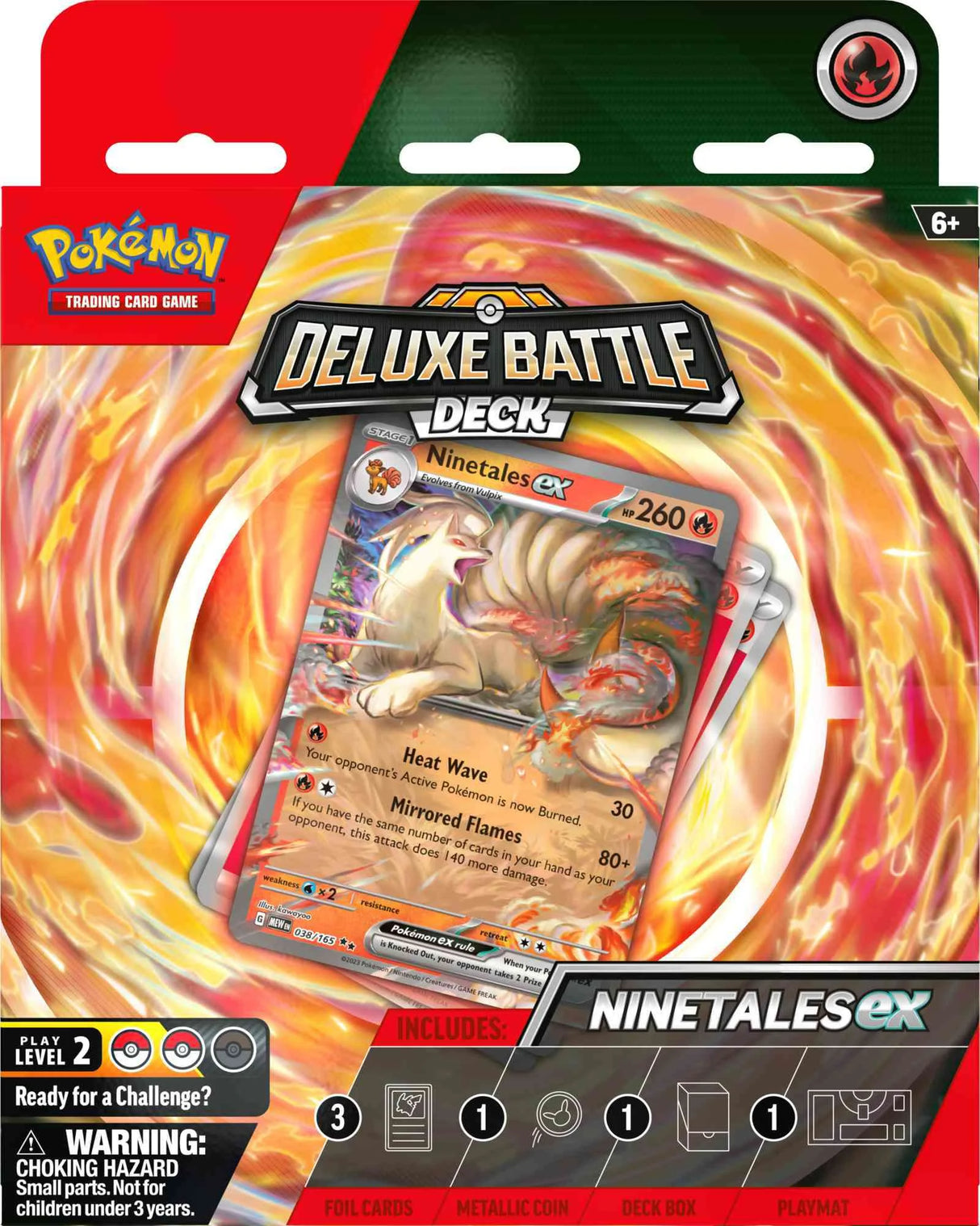 Ninetales Ex Deluxe Battle Deck (60 Cards & More)